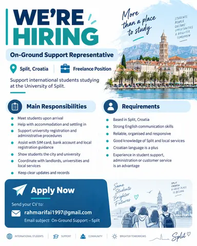 On-Ground Support Representative – Split, Croatia